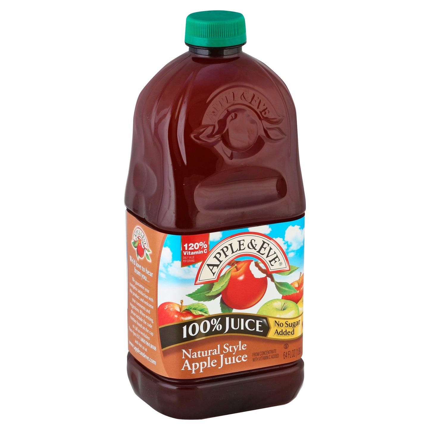 Apple & Eve Juice No Sugar Added Natural Style Apple - 64 FZ 8 Pack