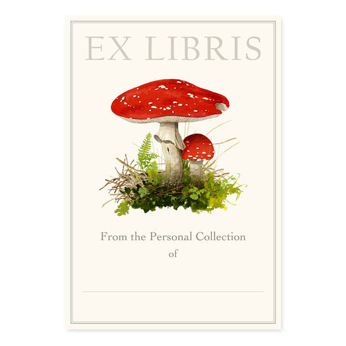 Amanita Muscaria Mushroom - Bookplates