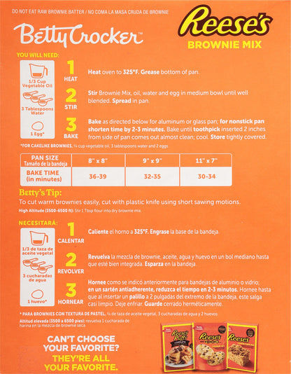 Betty Crocker Reese"s Brownie Mix - 16 OZ 6 Pack