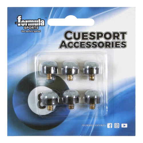 Blue Leather Tip Screw On 9mm - SIX PACK