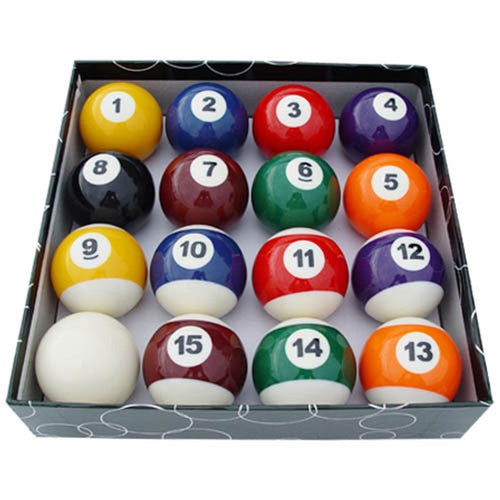 Formula Standard Resin Pool Balls - Boxed 1 7/8"