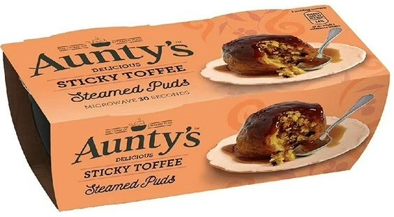 AUNTY's STICKY TOFFee STeAMeD PUDS - 6.7 OZ 6 Pack