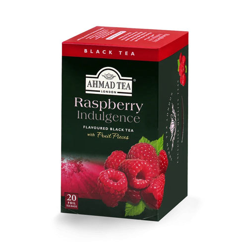 Ahmad Raspberry Indulgence Black Tea 20 foil tea bags