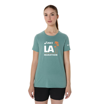2026 ASICS Los Angeles Marathon - ASICS Women's Short Sleeve Tee Celadon (2012D014) (LA26-06)