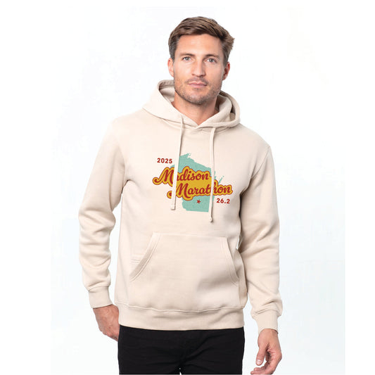 2025 Madison Marathon - Unisex Fleece Pullover Hooded Sweatshirt (PC78H)