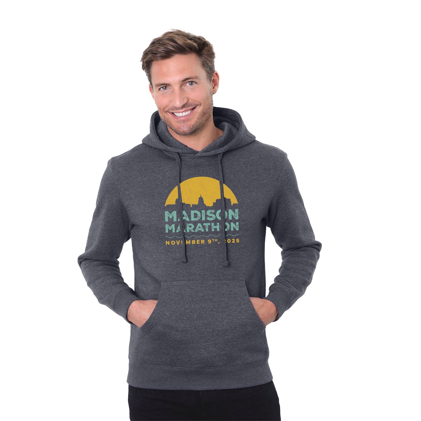 2025 Madison Marathon - Unisex Fleece Pullover Hooded Sweatshirt (PC78H)