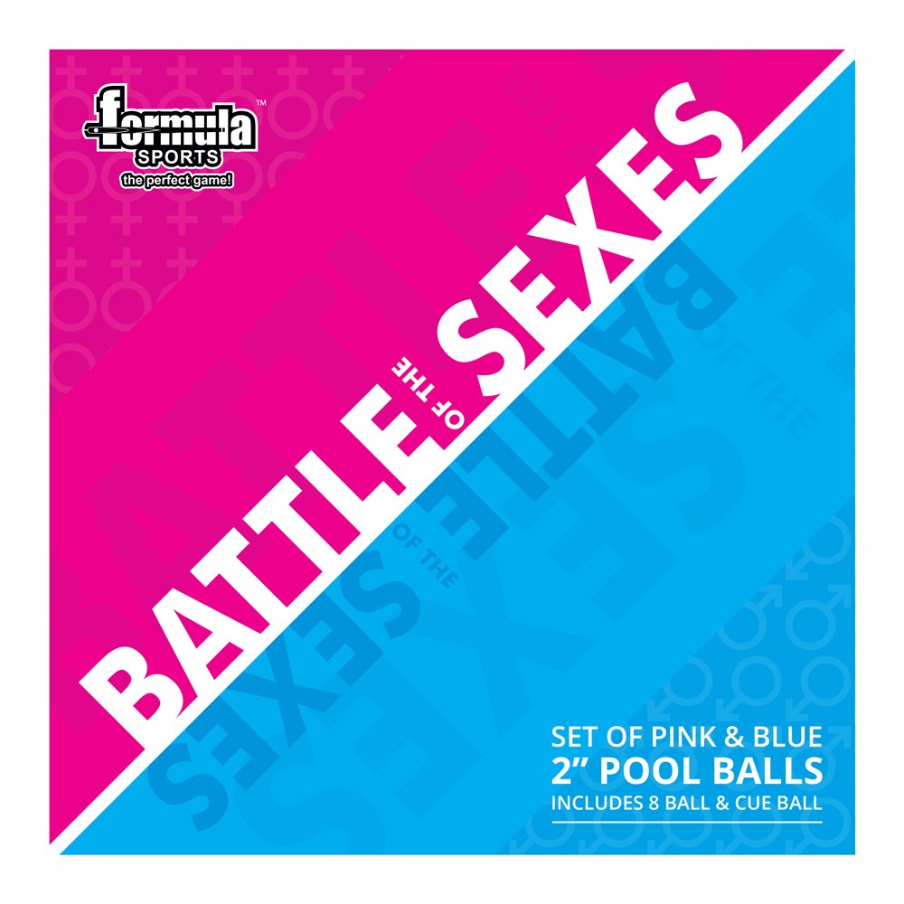 FORMULA - Battle of the Sexes Casino Balls 2" Boxed