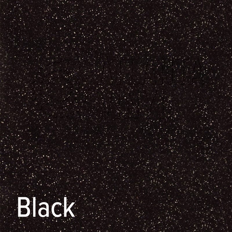 12" Black - Siser Glitter Heat Transfer Vinyl (HTV)