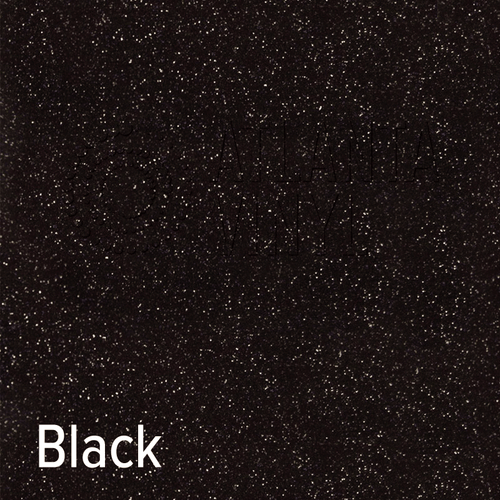 12" Black - Siser Glitter Heat Transfer Vinyl (HTV)