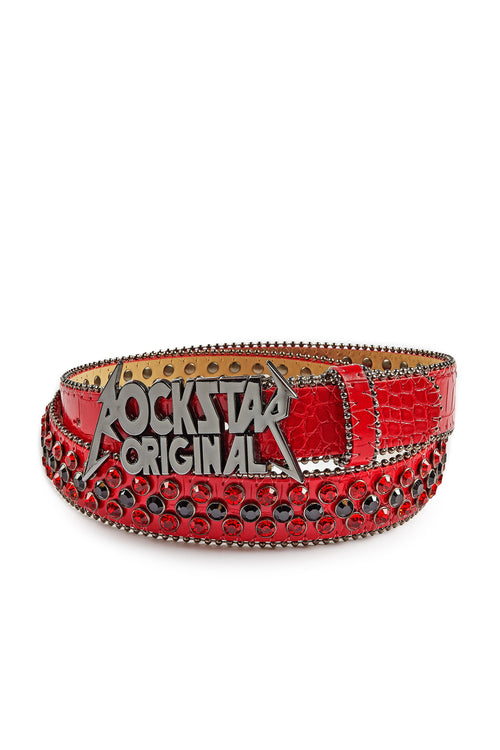 Blaze Rockstar Red/Black Logo Belt