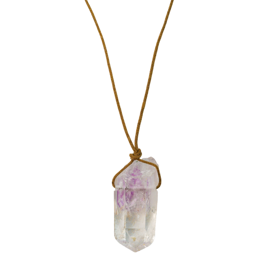 Brandberg Amethyst Pendant Necklace