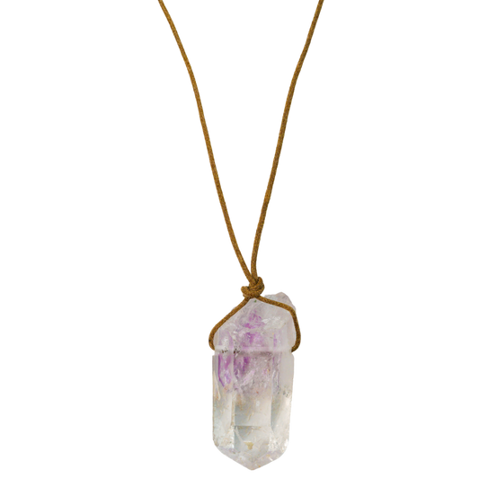 Brandberg Amethyst Pendant Necklace