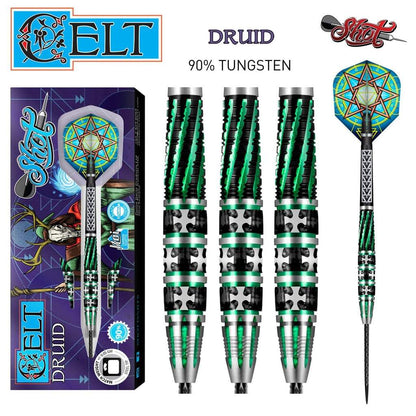 SHOT - Celt Druid Steel Tip Dart Set - 90% Tungsten - 23g