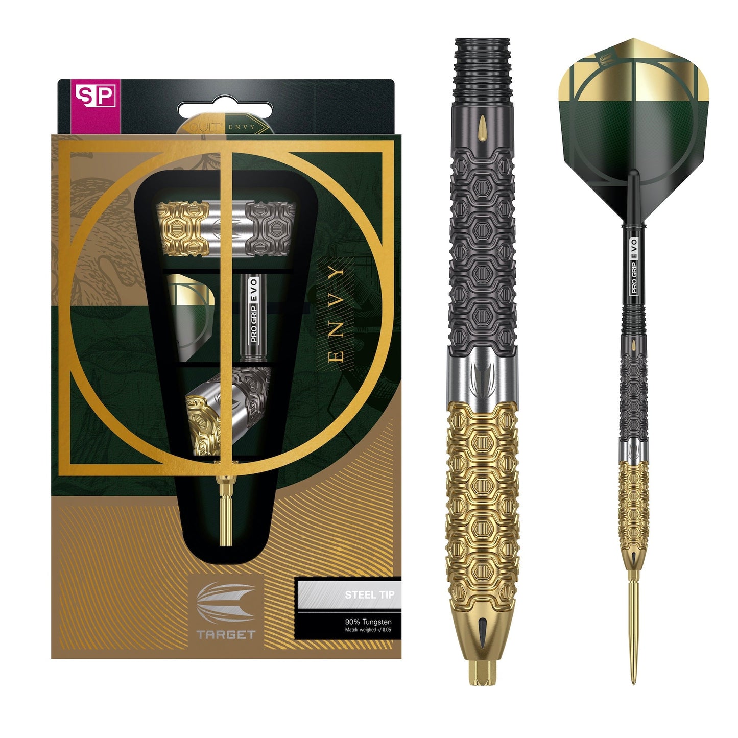 TARGET - Cult Envy SP02 Steel Tip Darts - 90% Tungsten - 23g