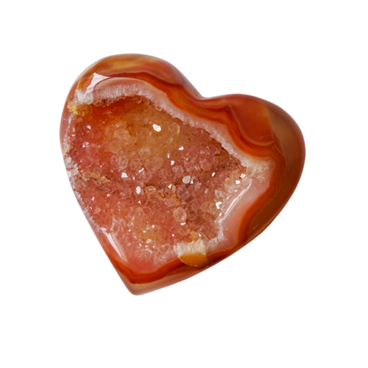 Carnelian Geode Heart