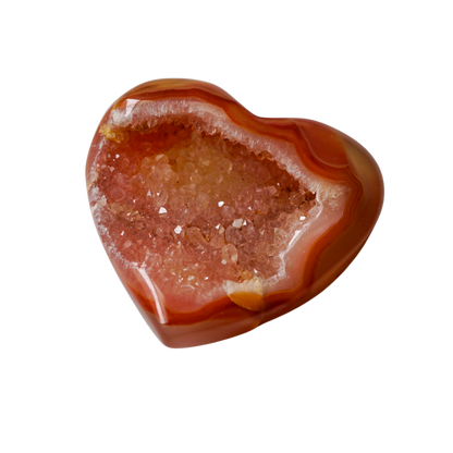 Carnelian Geode Heart