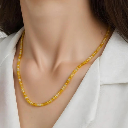 Faceted Citrine Necklace