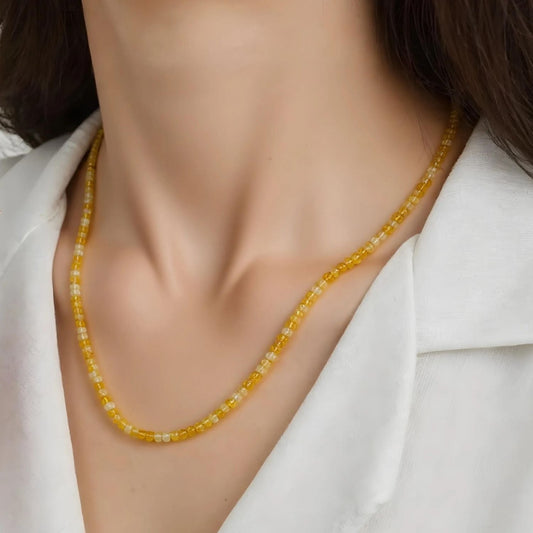 Faceted Citrine Necklace