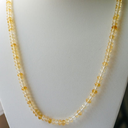 Faceted Citrine Necklace