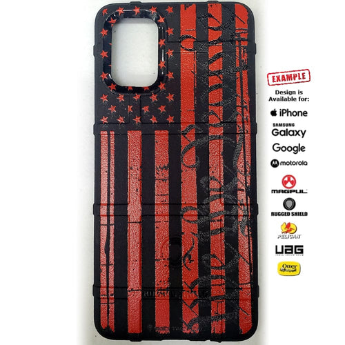 CLEARANCE - Rugged Shield We the People Assaulting Forward Tattered Red Subdued Flag (Samsung A71 4g Only) Phone Case