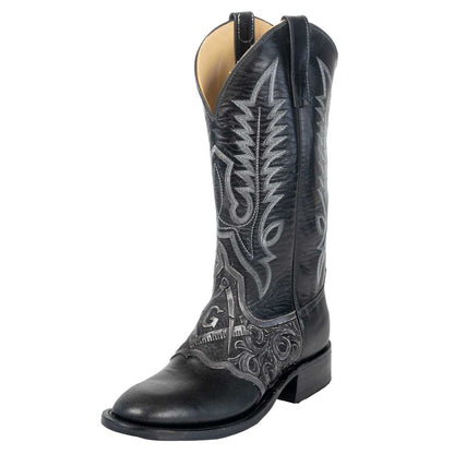 Anderson Bean Men's Black Freemason Round Toe Boot - Teskey's Exclusive