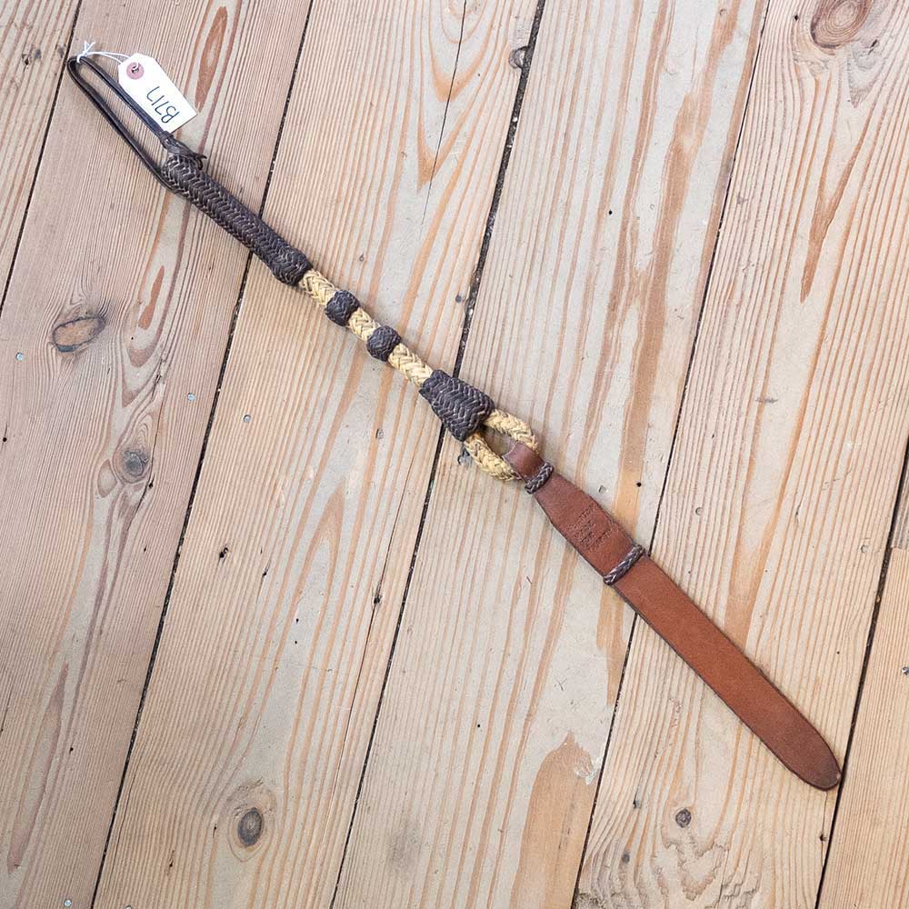 28" Multicolored Rawhide Quirt