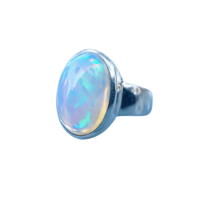 Ethiopian Opal Sterling Silver Ring