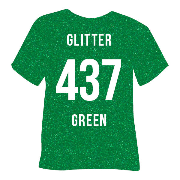437 Green POLI-FLEX® IMAGE GLITTER HTV