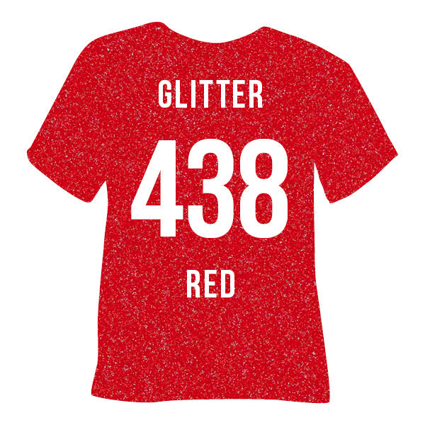 438 Red POLI-FLEX® IMAGE GLITTER HTV