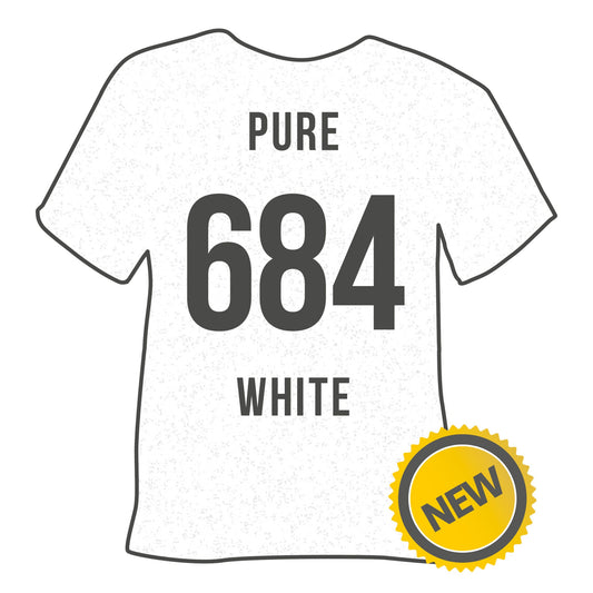 684 Pure White POLI-FLEX® PEARL GLITTER HTV