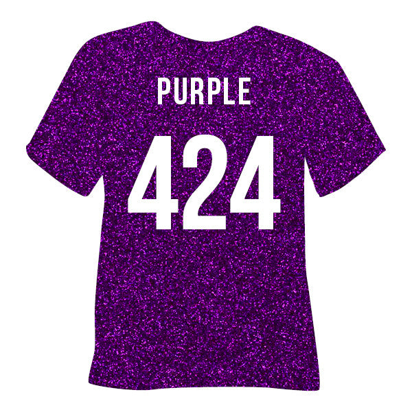 424 Purple POLI-FLEX® PEARL GLITTER HTV