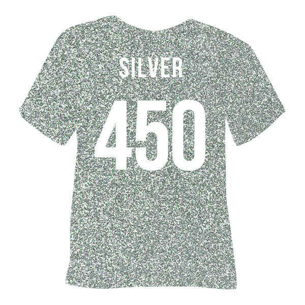 450 Silver POLI-FLEX® PEARL GLITTER HTV