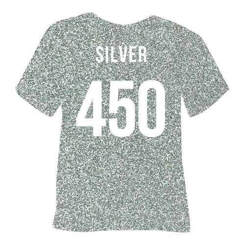 450 Silver POLI-FLEX® PEARL GLITTER HTV