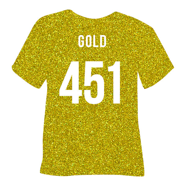 451 Gold POLI-FLEX® PEARL GLITTER HTV