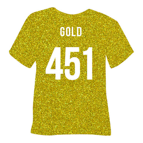 451 Gold POLI-FLEX® PEARL GLITTER HTV