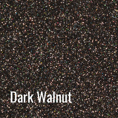 12" Dark Walnut - Siser Glitter Heat Transfer Vinyl (HTV)