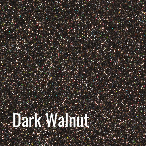 12" Dark Walnut - Siser Glitter Heat Transfer Vinyl (HTV)