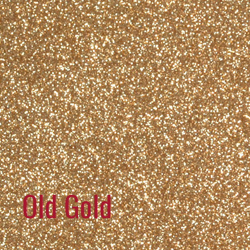 12" Old Gold - Siser Glitter Heat Transfer Vinyl (HTV)