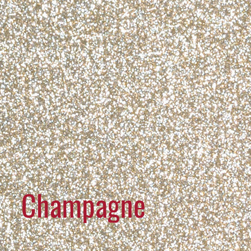 12" Champagne - Siser Glitter Heat Transfer Vinyl (HTV)
