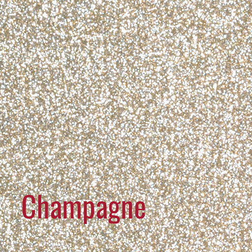 12" Champagne - Siser Glitter Heat Transfer Vinyl (HTV)