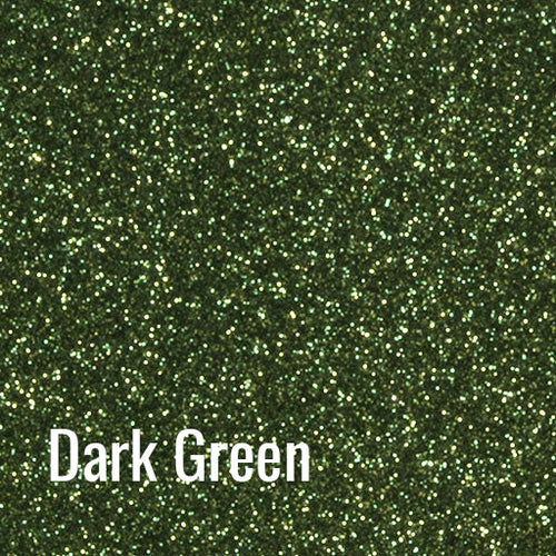 12" Dark Green - Siser Glitter Heat Transfer Vinyl (HTV)