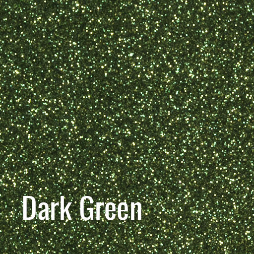12" Dark Green - Siser Glitter Heat Transfer Vinyl (HTV)