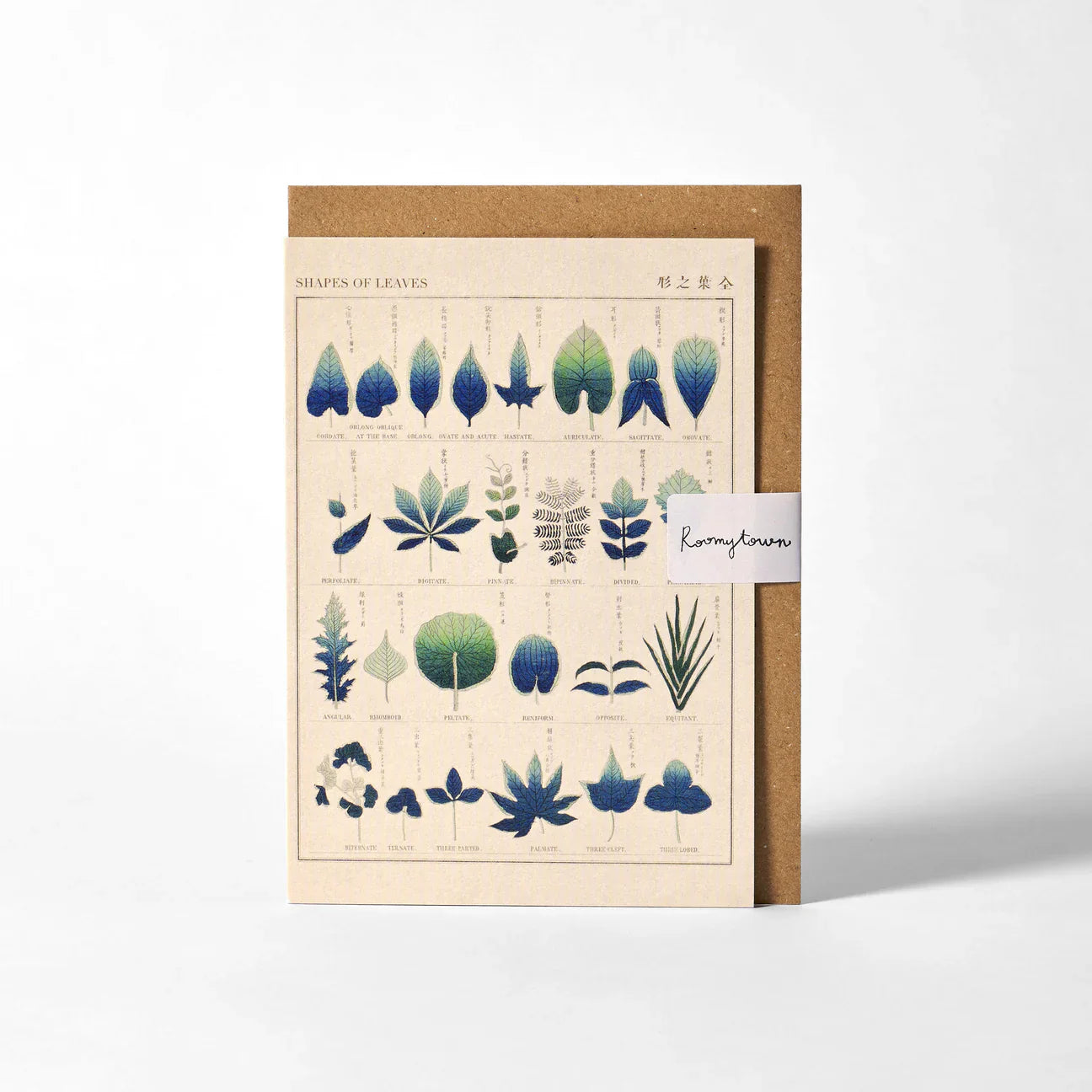 Greetings Card - Shapes of Leaves