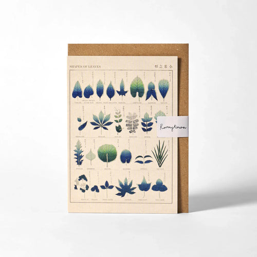 Greetings Card - Shapes of Leaves