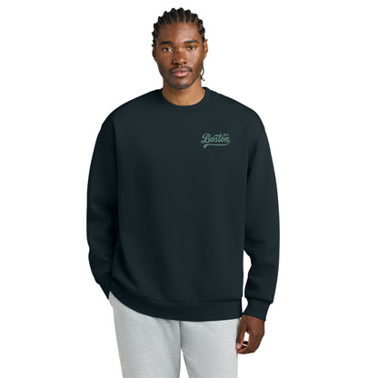 Boston 26.2 - Heavyweight Navy Blue Fleece Crew (DT6154) (HBM26-10 LC, HBM26-09)