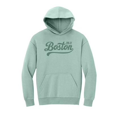Boston 26.2 - Heavyweight Dusty Sage Fleece Hoodie (DT6150) (HBM26-08)