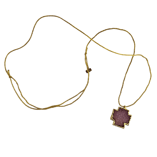 Agate Druzy Necklace #226