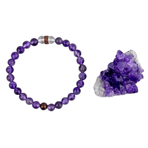 Amethyst Bracelet + Cluster #284