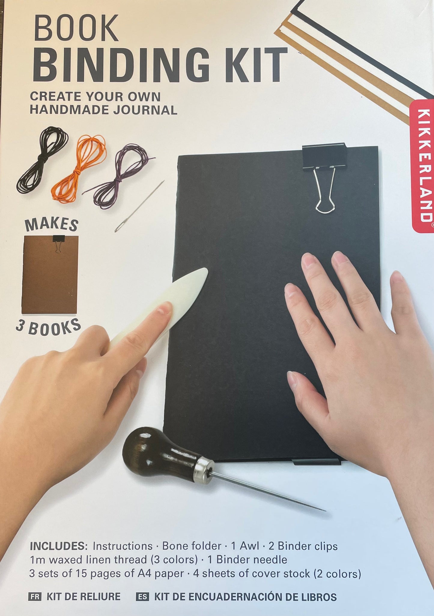 Kikkerland Book Binding Kit