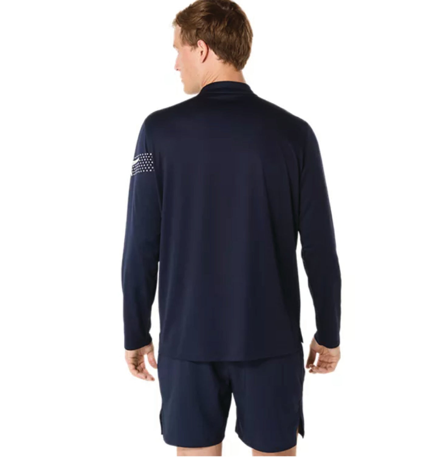 2026 ASICS Los Angeles Marathon - ASICS Men's Icon Long Sleeve 1/2 Zip Midnight (2011D241) (LA26-12)